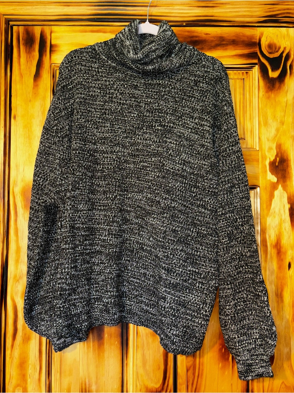 Cozy Black & Gray Sweater 2X